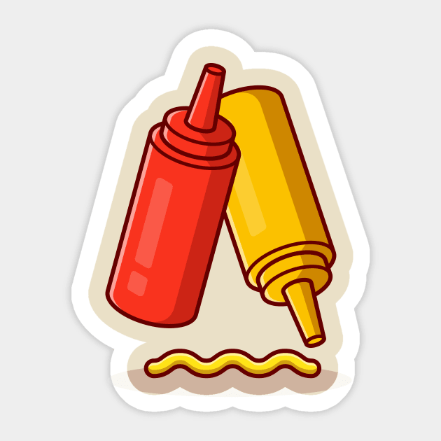 Ketchup And Mustard Cartoon Sticker by Catalyst Labs